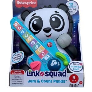 New Fisher-Price Link Squad Jam & Count Panda Baby Learning Toy